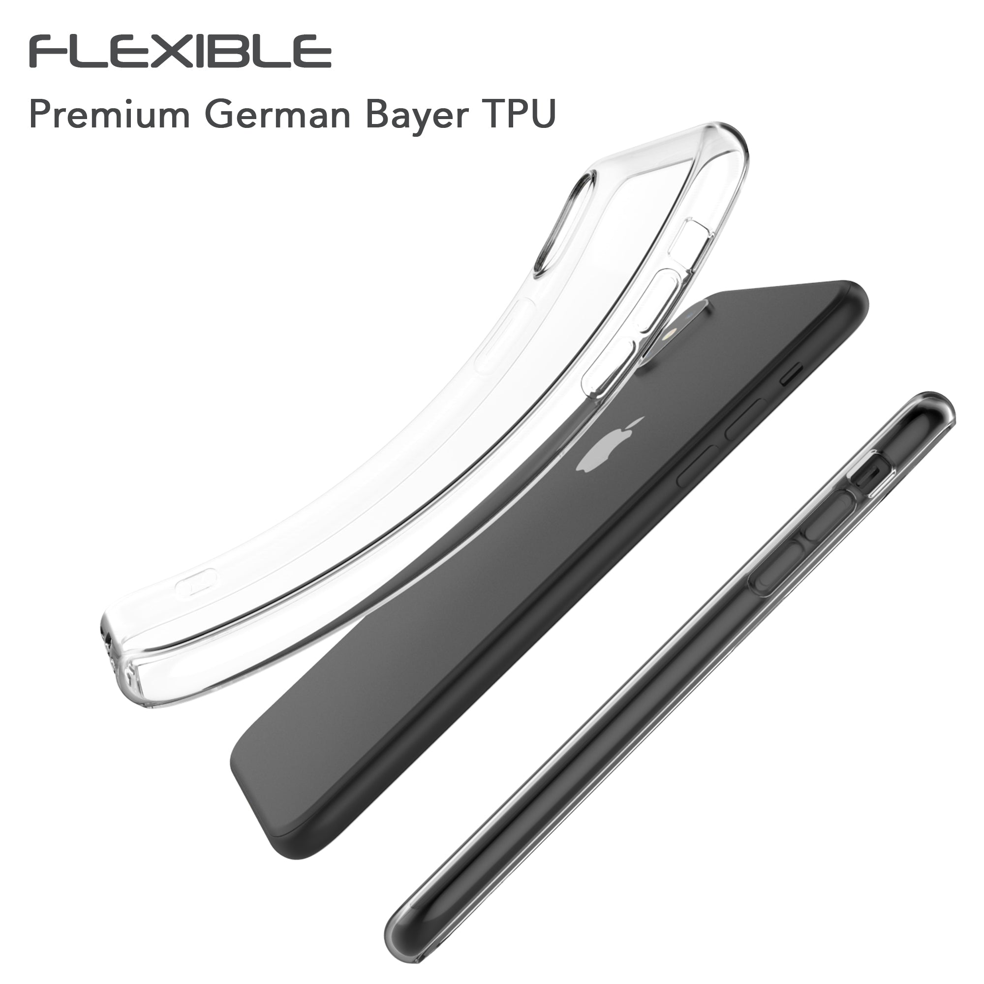Luvvitt Clarity Case for iPhone XS Max TPU Flexible 6.5 inch Screen 2018 - Clear