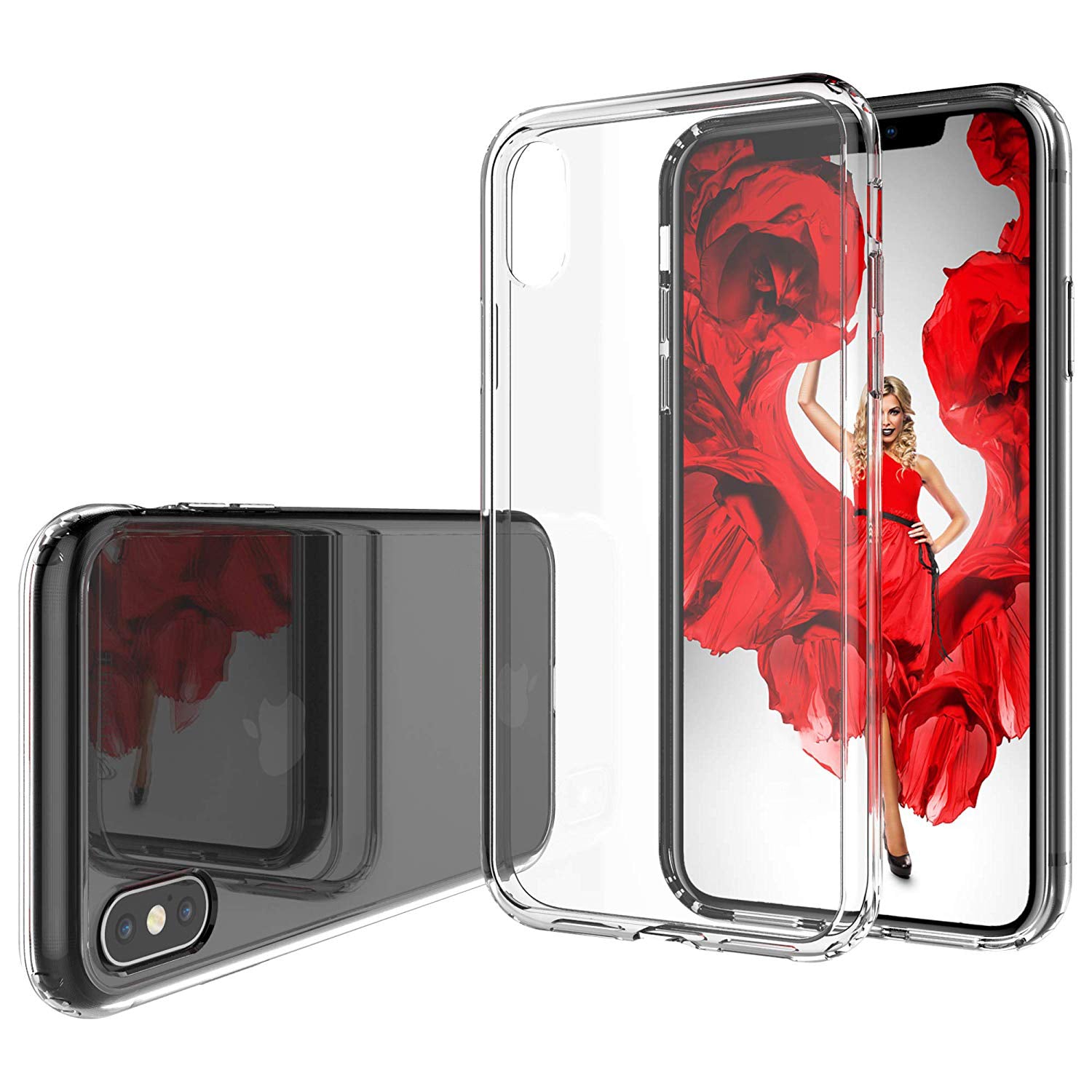 Luvvitt iPhone XS Max Case Clear View Hybrid Cover for 6.5 inch Screen 2018