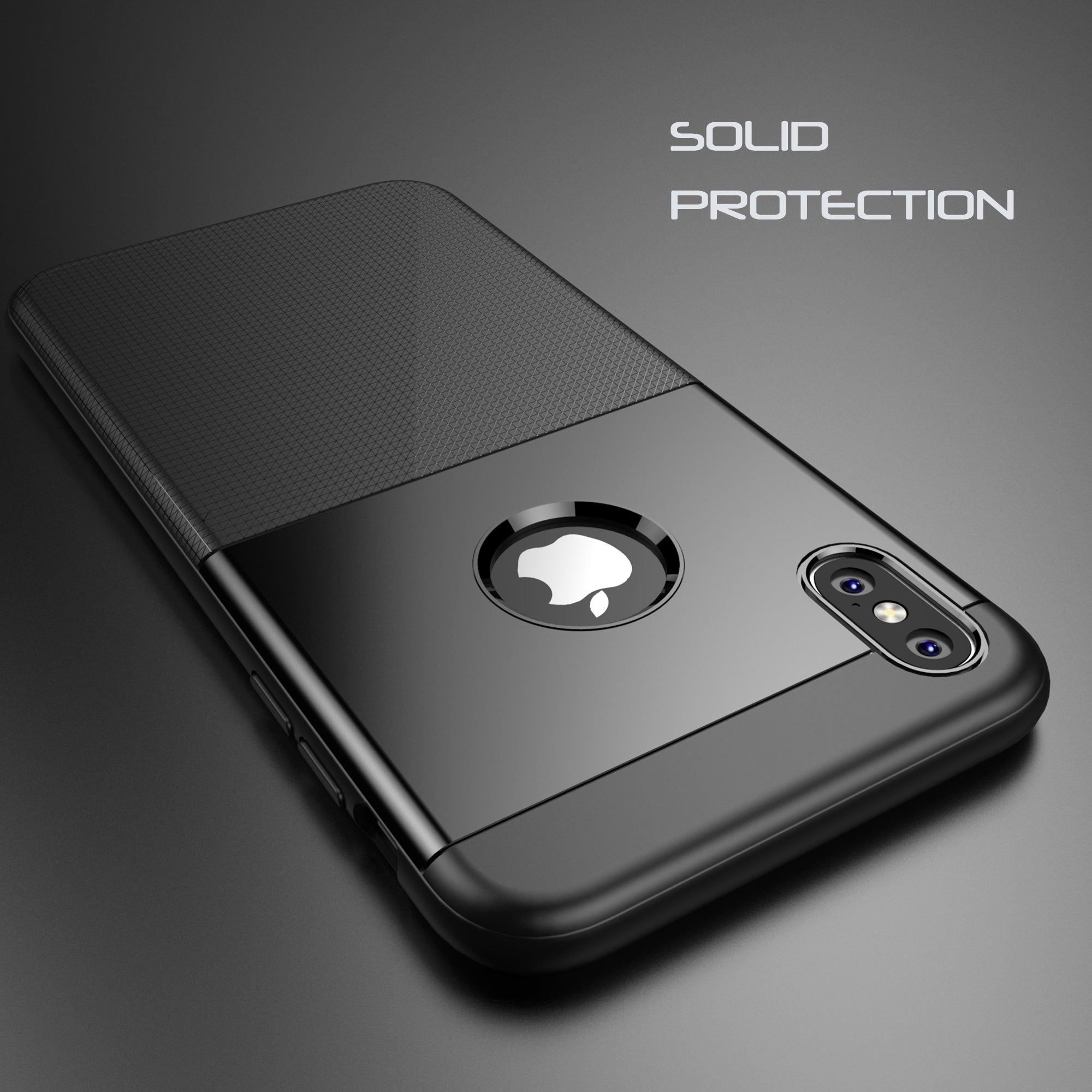 Luvvitt Sleek Armor Case for iPhone XS Max with 6.5 inch Screen 2018 - Black