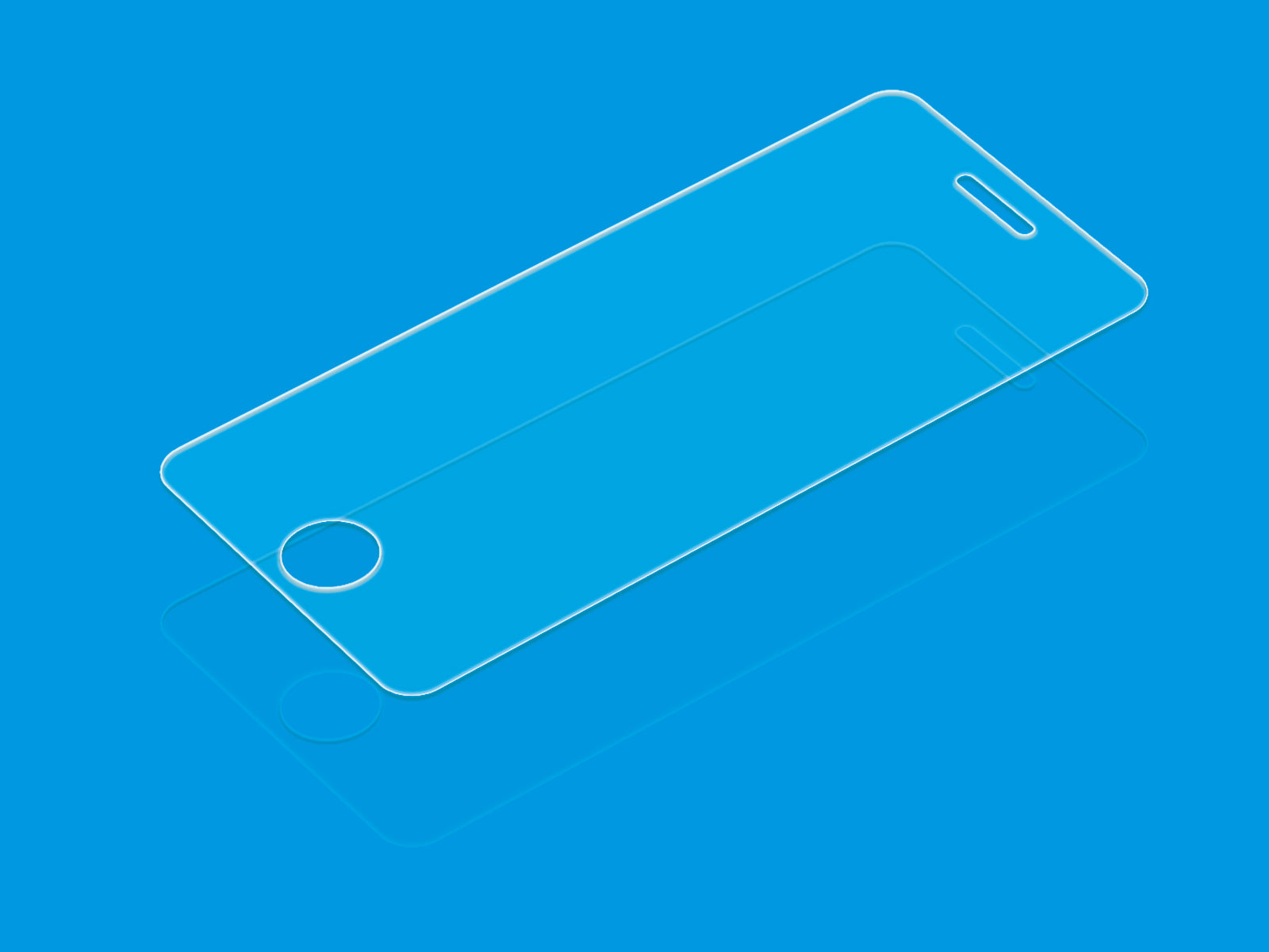 LUVVITT TEMPERED GLASS Screen Protector for iPhone 5 / 5S / 5C - Crystal Clear
