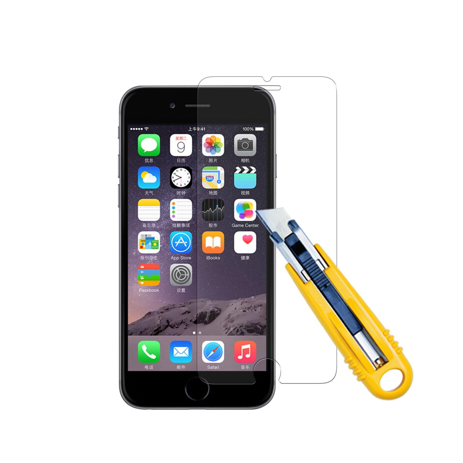 LUVVITT TEMPERED GLASS Screen Protector for iPhone 6 (4.7) - Crystal Clear