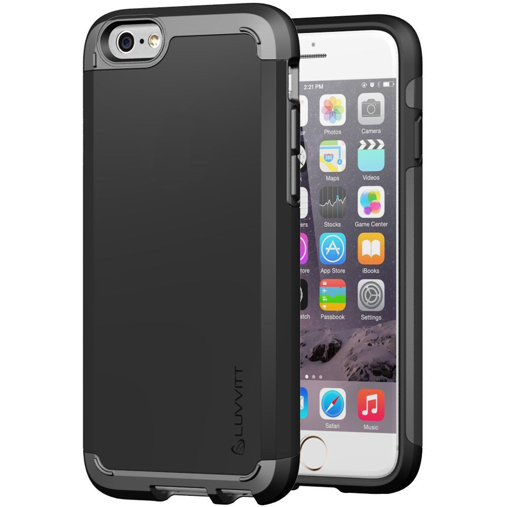 LUVVITT ULTRA ARMOR NL iPhone 6s Case | Dual Layer Back Cover - Black