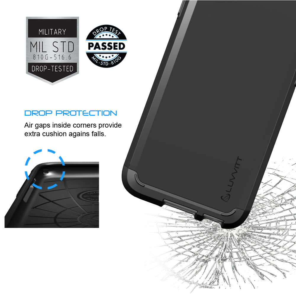 LUVVITT ULTRA ARMOR NL iPhone 6s Case | Dual Layer Back Cover - Black