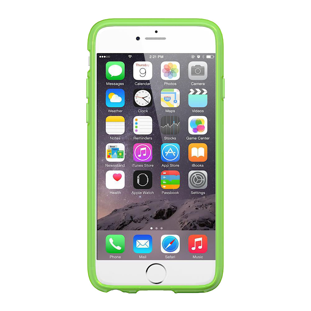 LUVVITT CLEARVIEW Case for iPhone 6S / 6 | Hybrid Back Cover - Neon Green