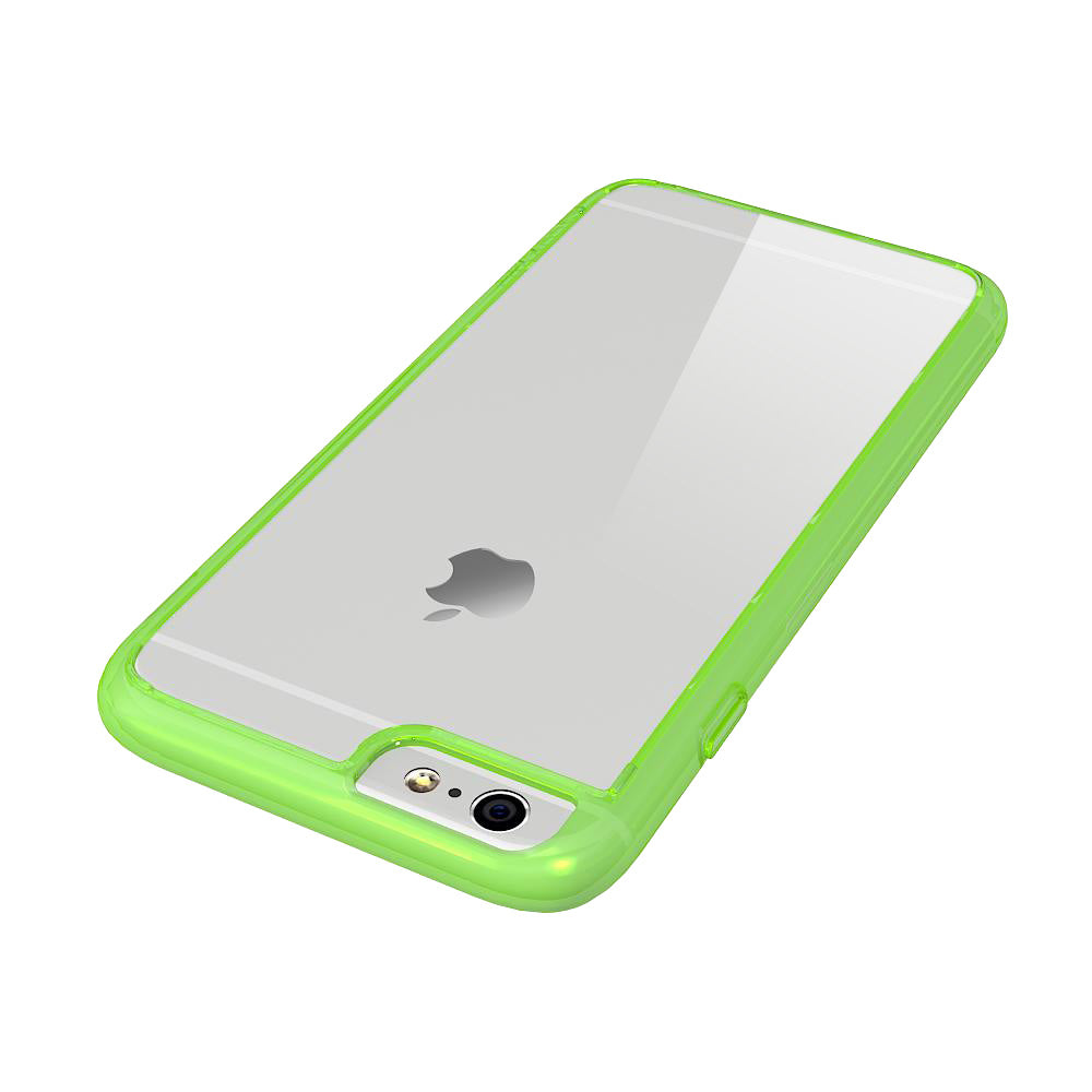 LUVVITT CLEARVIEW Case for iPhone 6S / 6 | Hybrid Back Cover - Neon Green