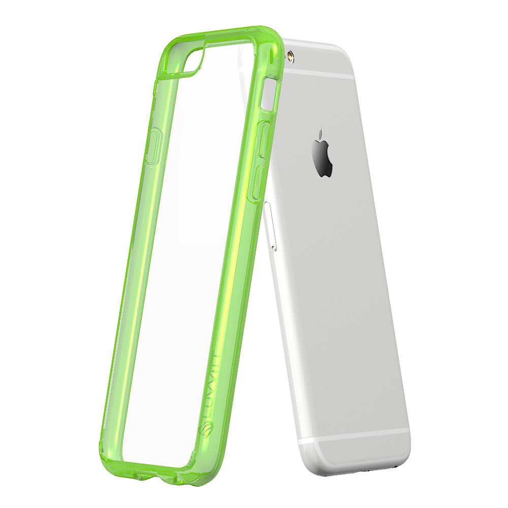 LUVVITT CLEARVIEW Case for iPhone 6S / 6 | Hybrid Back Cover - Neon Green