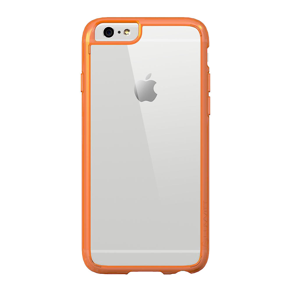 LUVVITT CLEARVIEW Case for iPhone 6S / 6 | Hybrid Back Cover - Neon Orange