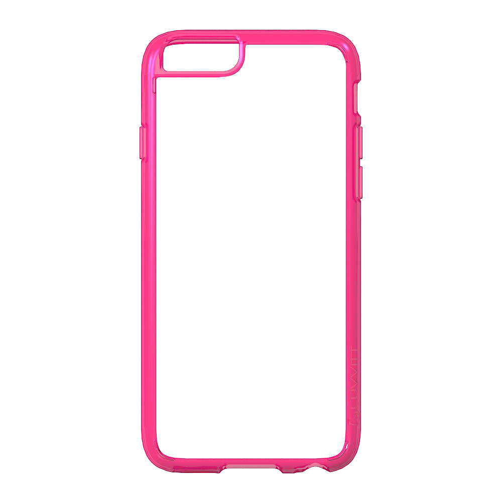 LUVVITT CLEARVIEW Case for iPhone 6S / 6 | Hybrid Back Cover - Neon Pink