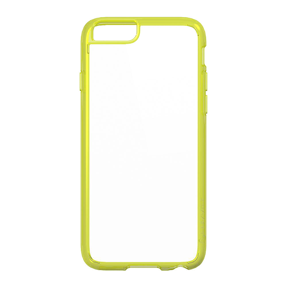 LUVVITT CLEARVIEW Case for iPhone 6S / 6 | Hybrid Back Cover - Neon Yellow