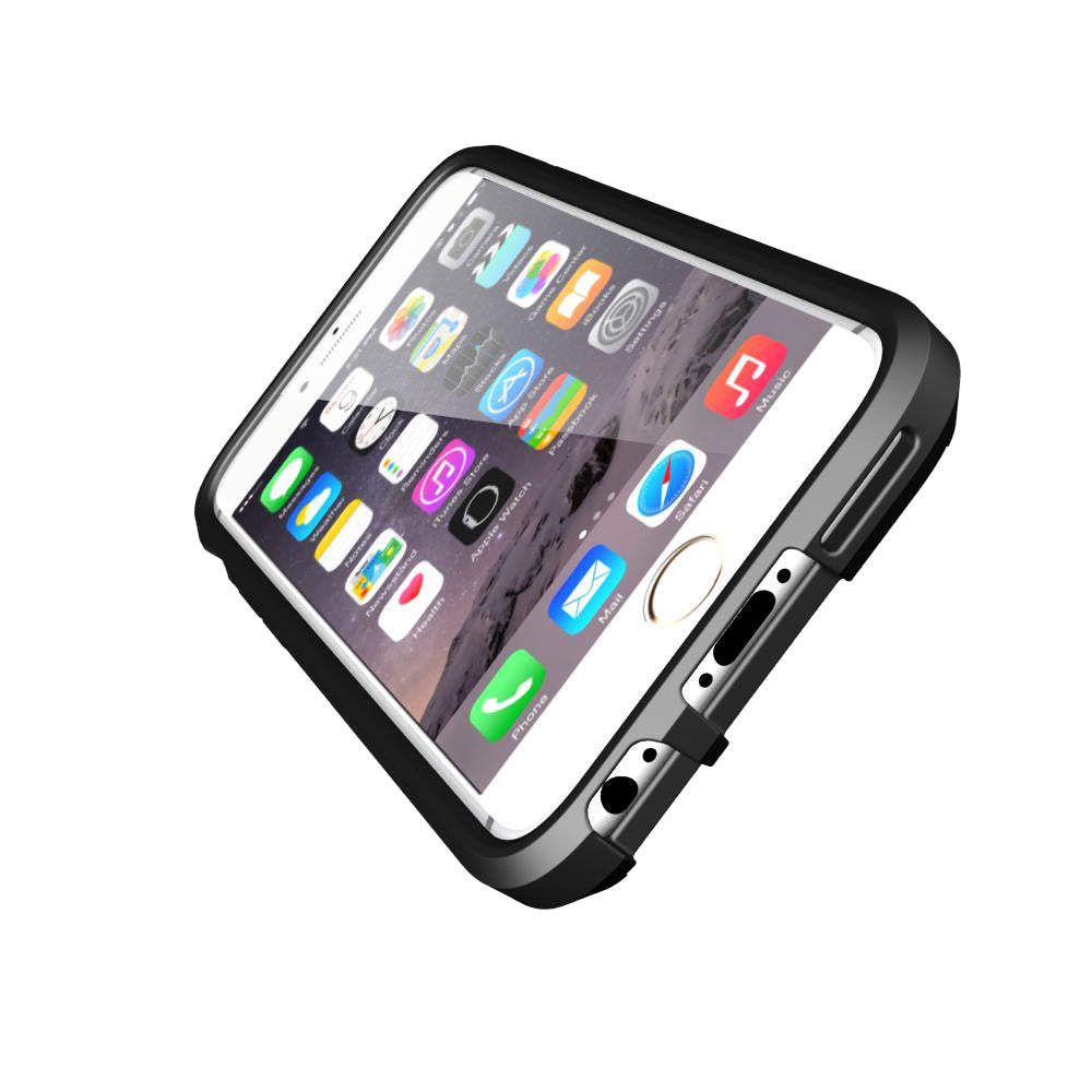 LUVVITT ULTRA ARMOR WALLET Case for iPhone 6s | Dual Layer Back Cover - Black