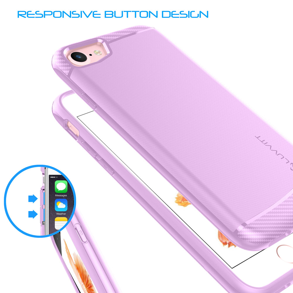 Luvvitt Sleek Armor Slim Case for iPhone 7 / 8 / SE 2020 - Pink