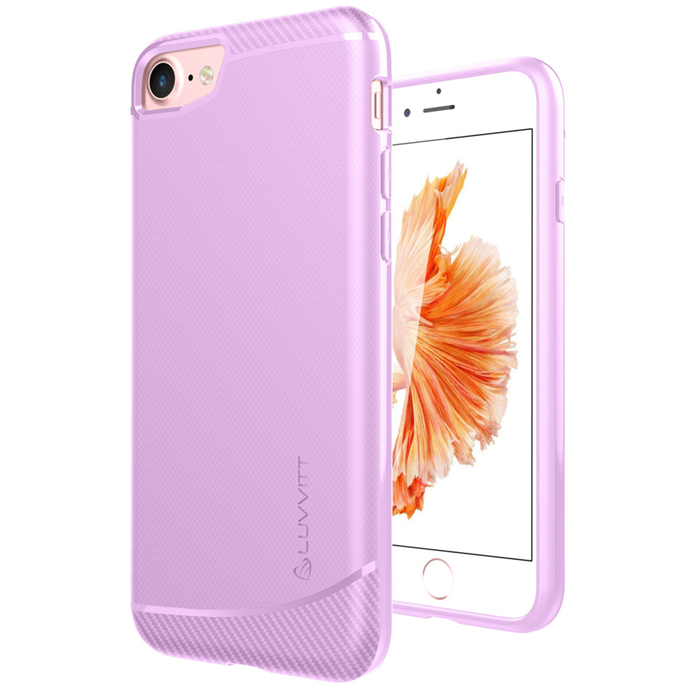 LUVVITT SLEEK ARMOR Case for iPhone 7 PLUS | Shock Absorbing Back Cover - Pink