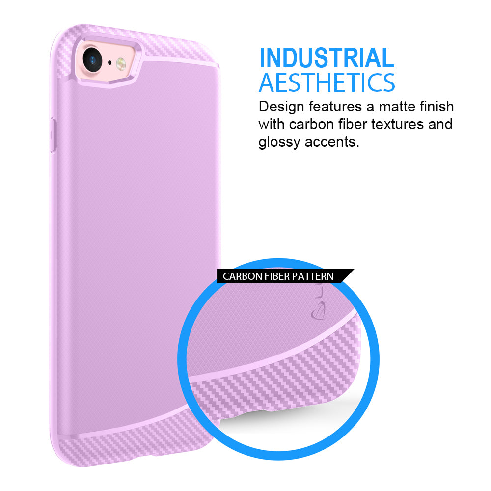 LUVVITT SLEEK ARMOR Case for iPhone 7 PLUS | Shock Absorbing Back Cover - Pink
