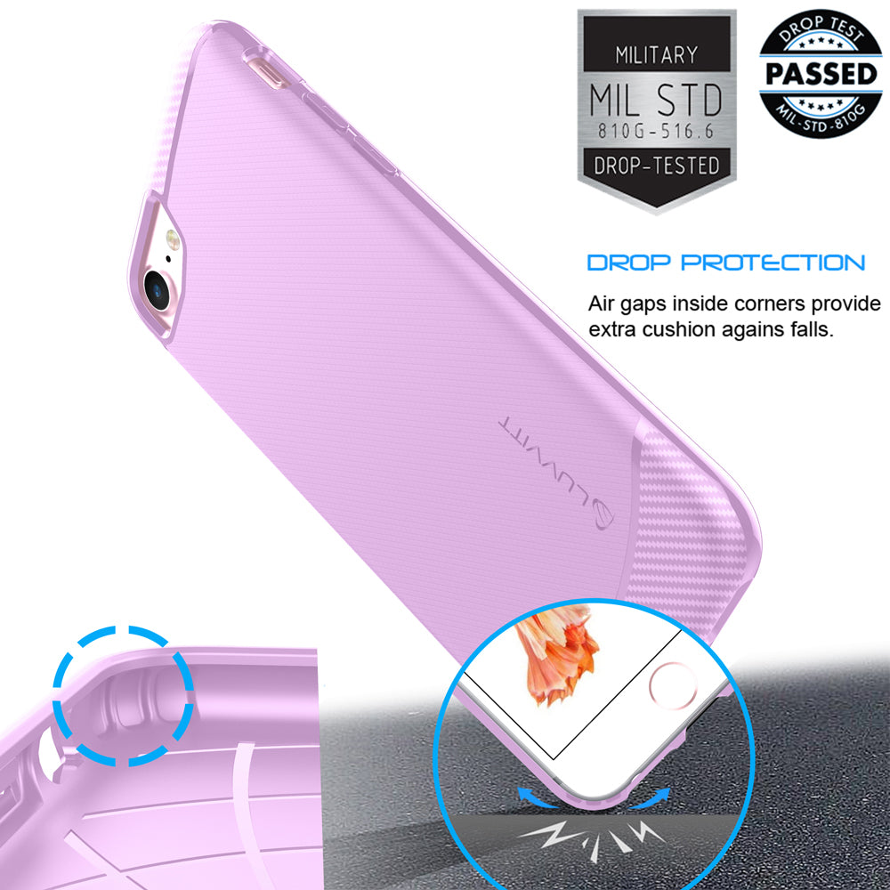 LUVVITT SLEEK ARMOR Case for iPhone 7 PLUS | Shock Absorbing Back Cover - Pink