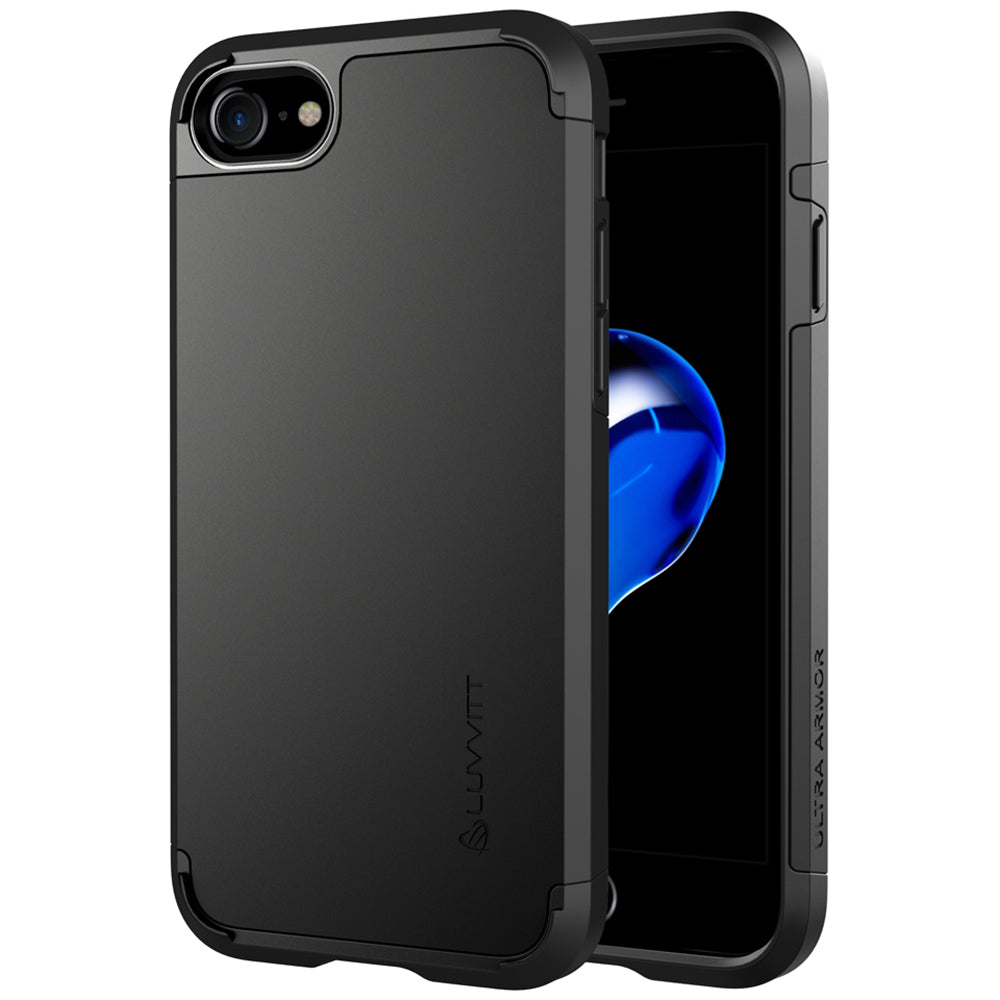 Luvvitt Ultra Armor Dual Layer Case for iPhone SE 2020/ iPhone 7 /iPhone 8 Black