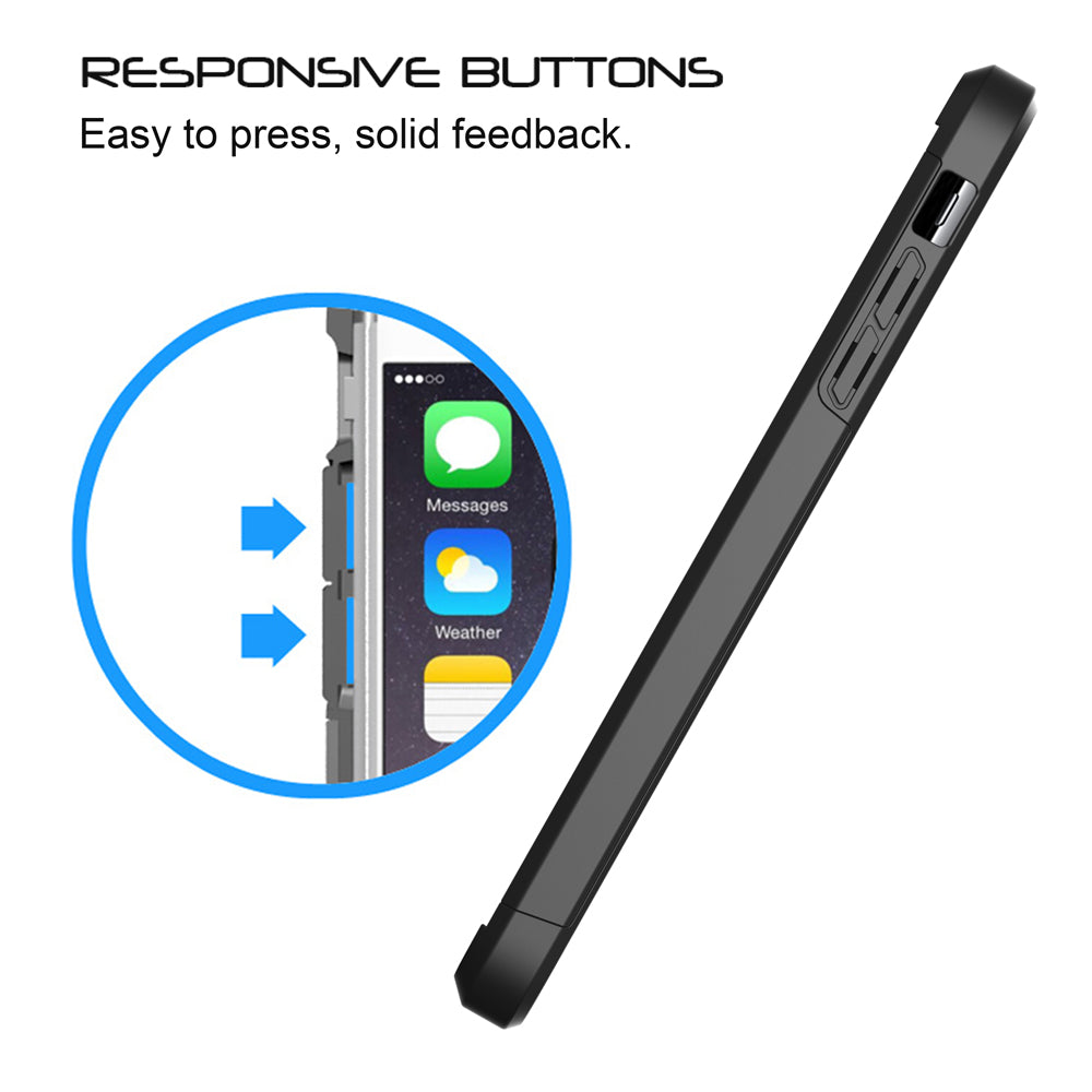 Luvvitt Ultra Armor Dual Layer Case for iPhone SE 2020/ iPhone 7 /iPhone 8 Black