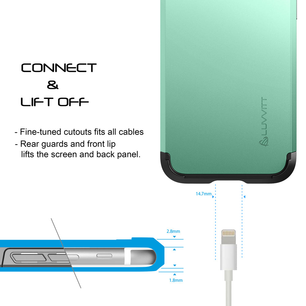 Luvvitt Ultra Armor Dual Layer Case for iPhone SE 2020 / iPhone 7 and 8 - Green
