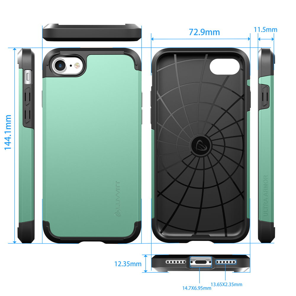 Luvvitt Ultra Armor Dual Layer Case for iPhone SE 2020 / iPhone 7 and 8 - Green