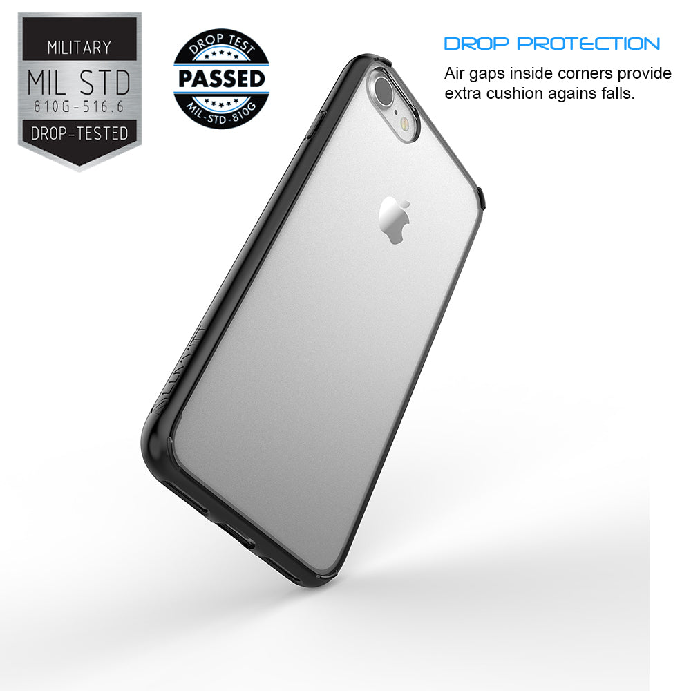 Luvvitt Clear View Hybrid Case for iPhone 8 - Black