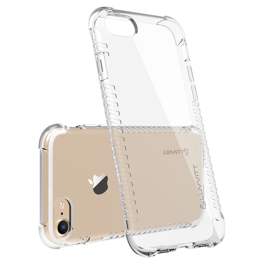 Luvvitt Clear Grip Case for iPhone 8 - Crystal Clear