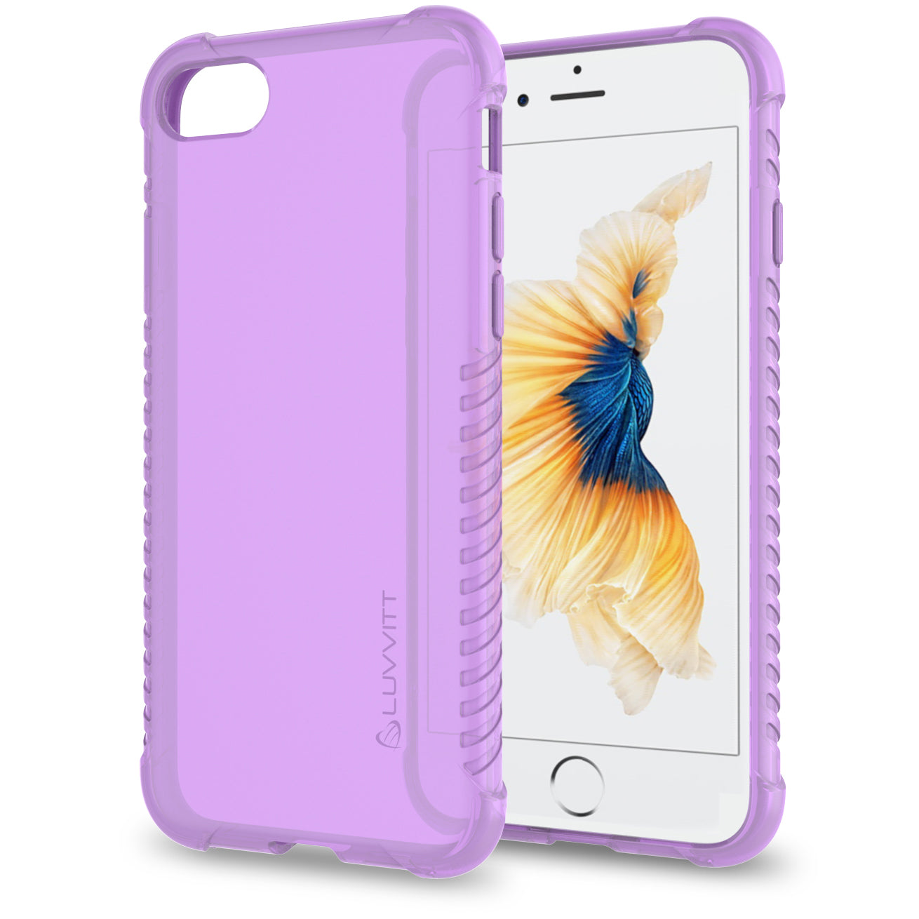 Luvvitt Clear Grip Flexible TPU Case for iPhone SE 2020, iPhone 7 and 8