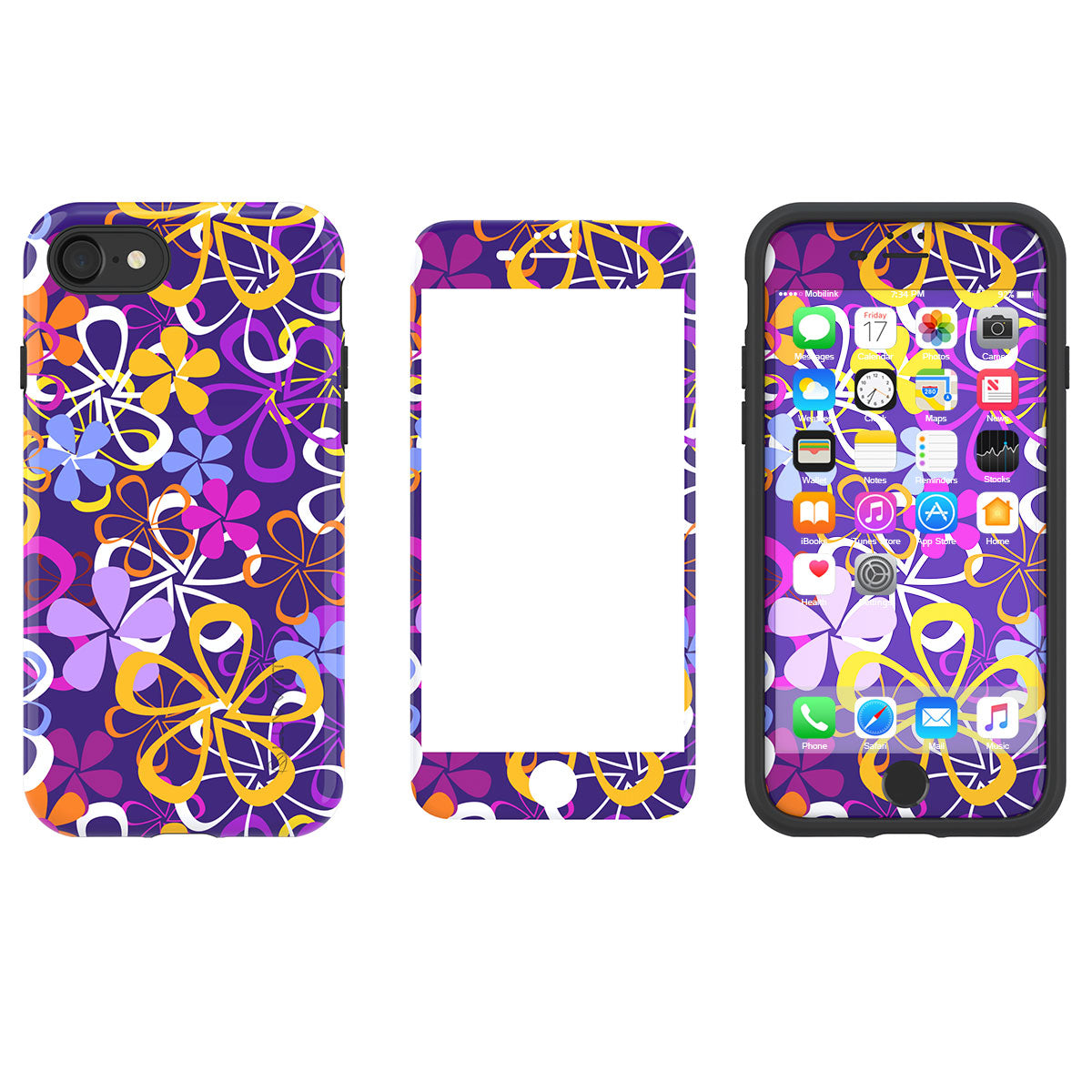 LUVVITT ARTOLOGY Case and Tempered Glass Set for iPhone 7/8 - Bundle R006