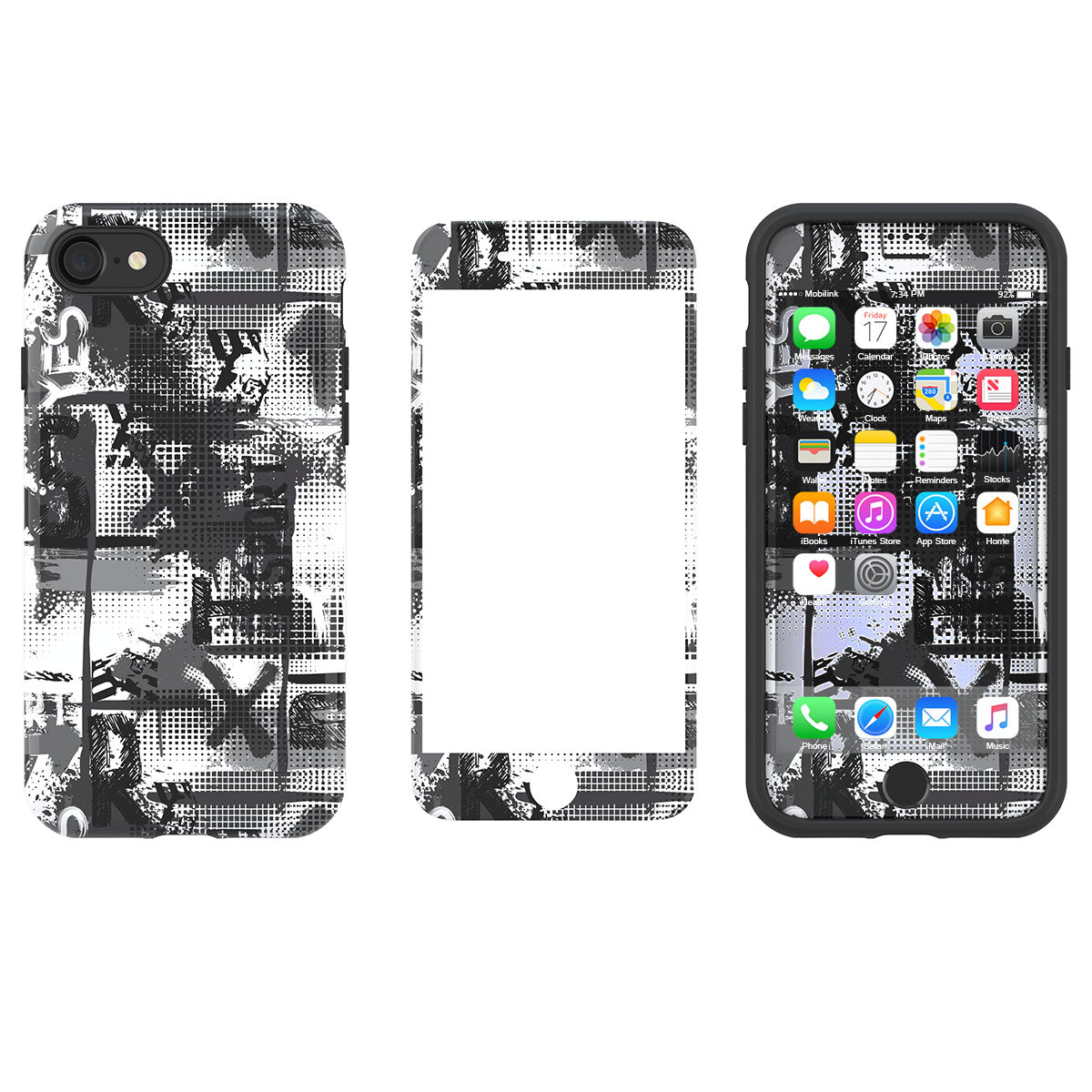 LUVVITT ARTOLOGY Case and Tempered Glass Set for iPhone 7/8 Plus - Bundle P016