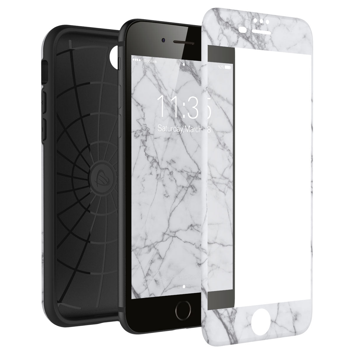 LUVVITT ARTOLOGY Case and Tempered Glass Set for iPhone 7/8 Plus - Bundle P019