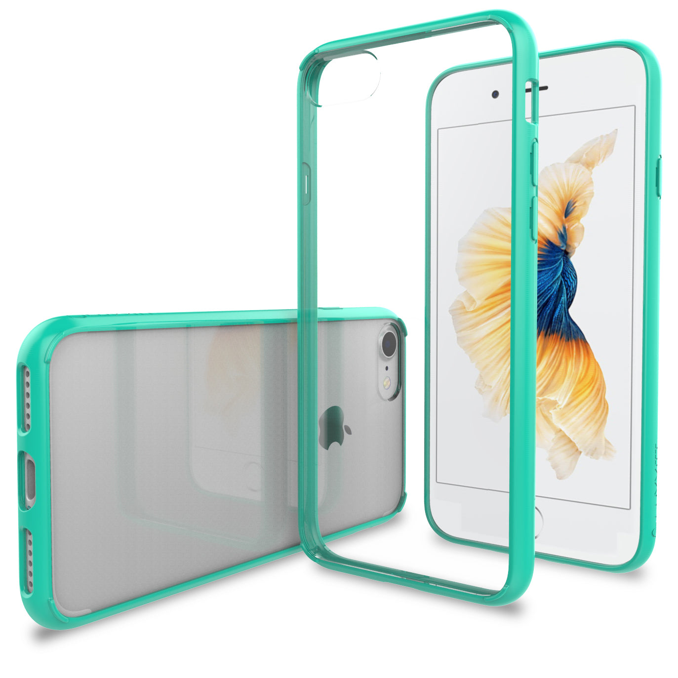 Luvvitt Clear View Hybrid Case for Apple iPhone SE 2020 and iPhone 7 and 8 Green