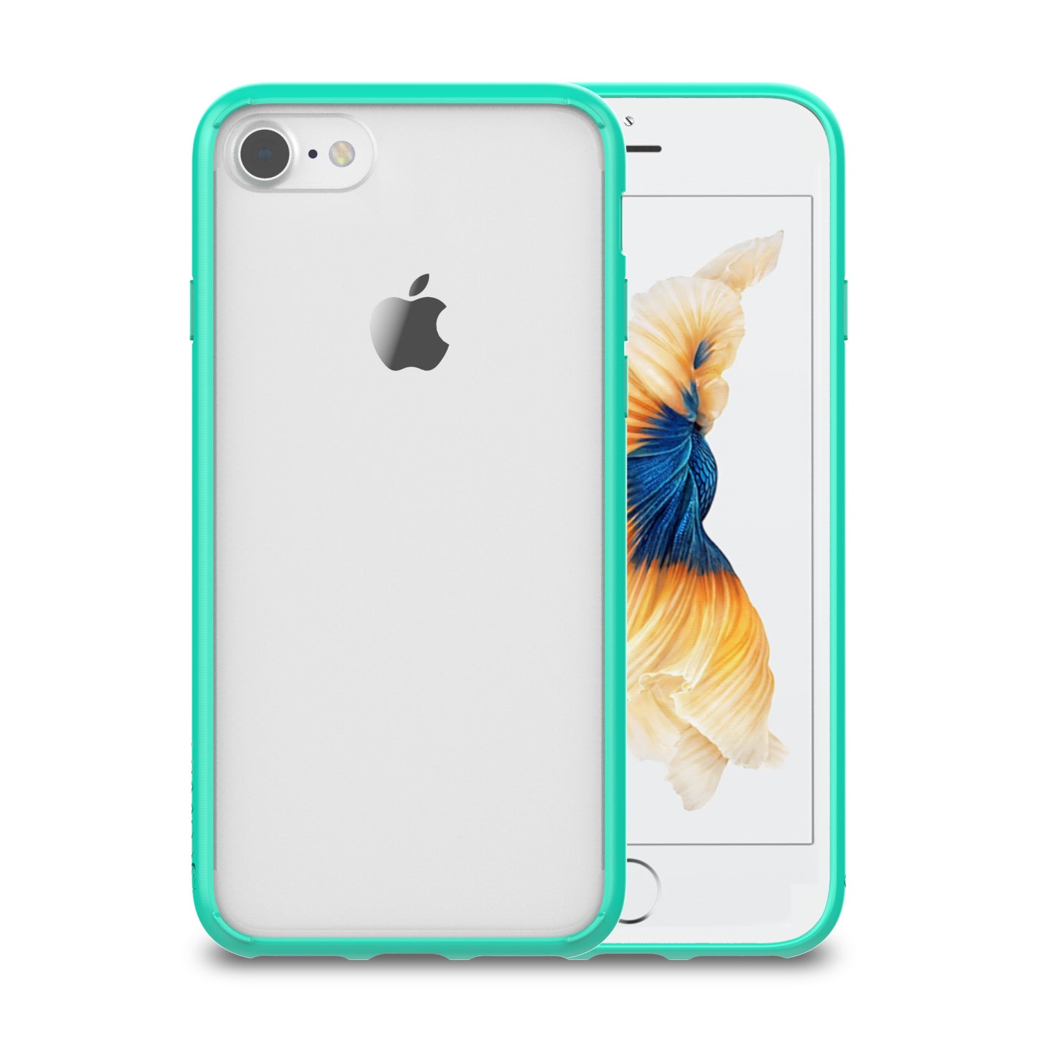 Luvvitt Clear View Hybrid Case for Apple iPhone SE 2020 and iPhone 7 and 8 Green