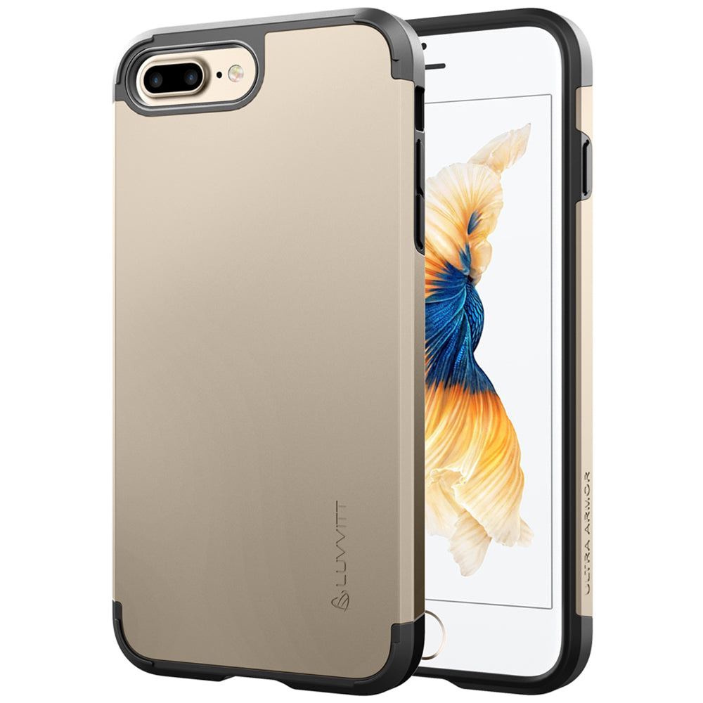 Luvvitt Ultra Armor Dual Layer Case for iPhone 8 Plus - Gold