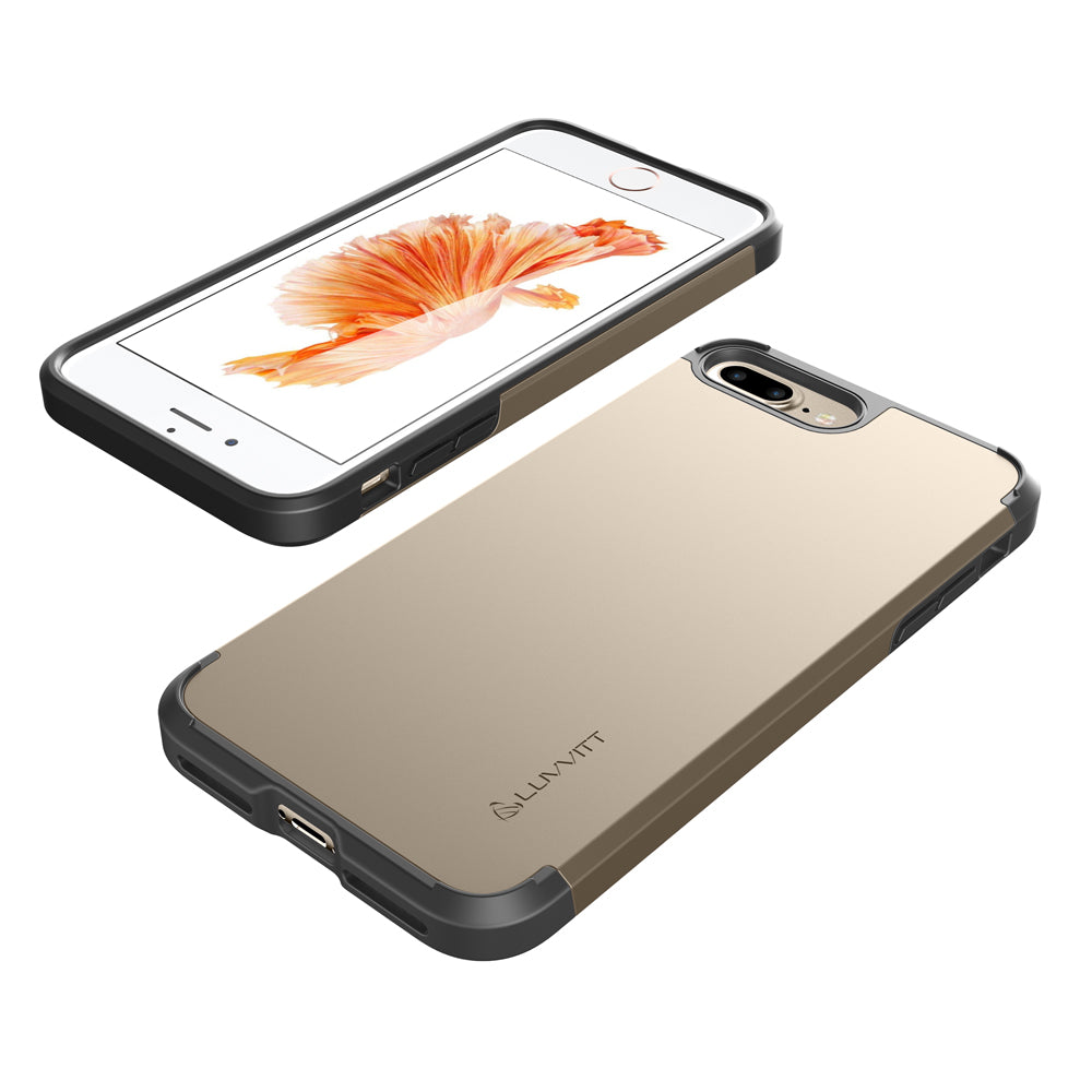Luvvitt Ultra Armor Dual Layer Case for iPhone 8 Plus - Gold