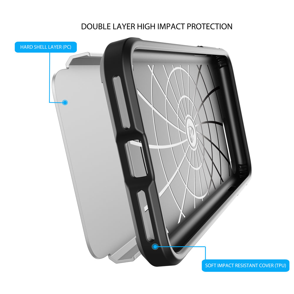 Luvvitt Ultra Armor Dual Layer Case for iPhone 7 Plus and 8 Plus - Silver