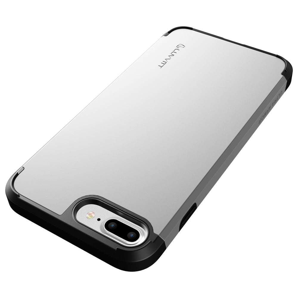 Luvvitt Ultra Armor Dual Layer Case for iPhone 7 Plus and 8 Plus - Silver