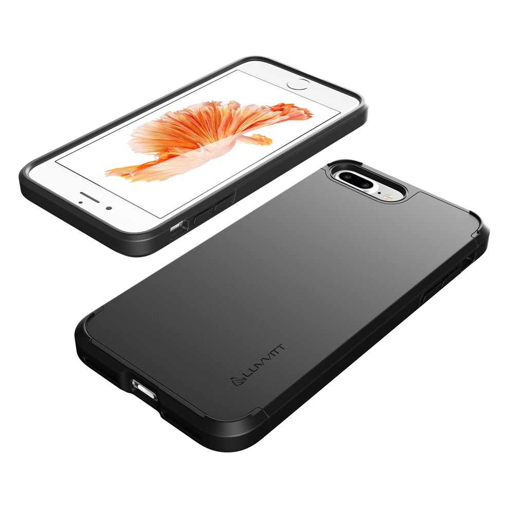 LUVVITT ULTRA ARMOR iPhone 7 PRO Case | Dual Layer Back Cover - Black