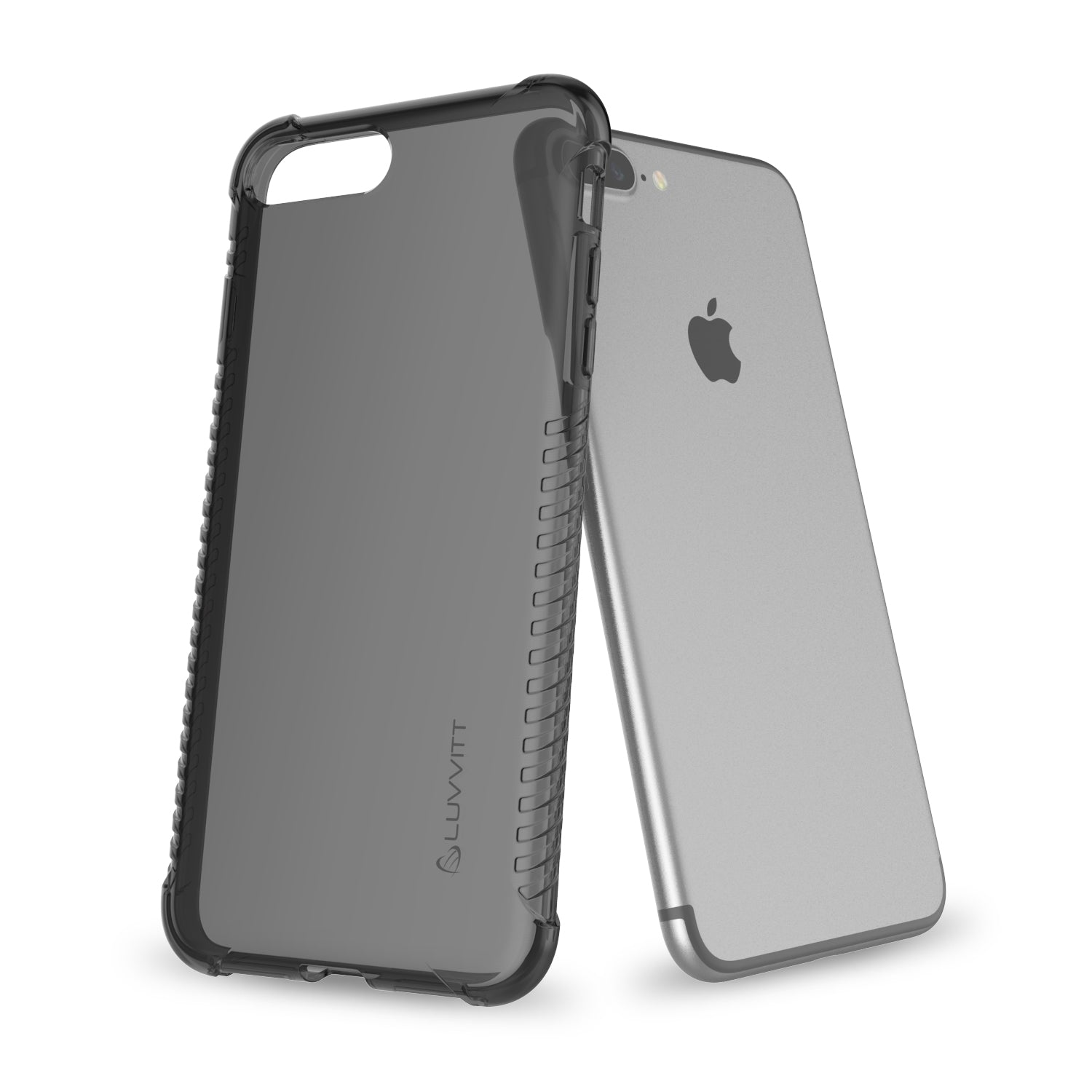 Luvvitt Clear Grip Flexible TPU Case for iPhone 7 Plus and 8 Plus - Black