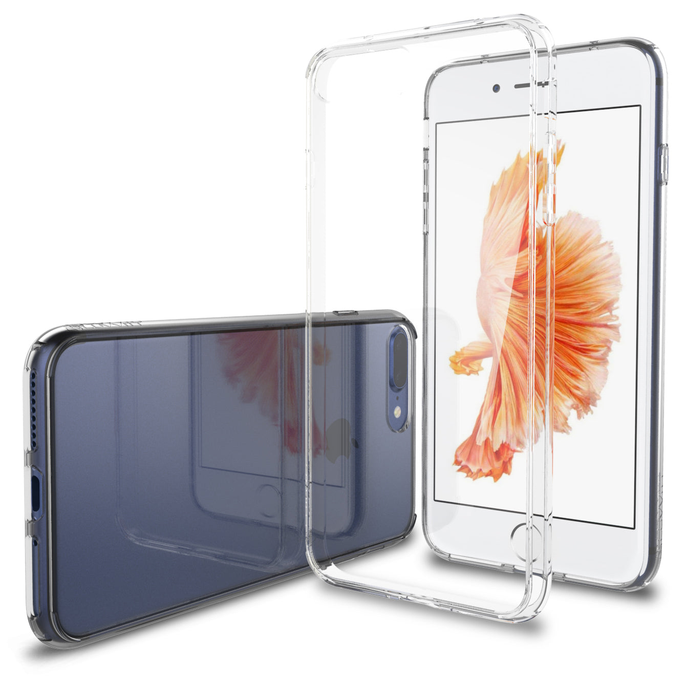 LUVVITT CLEARVIEW Case for iPhone 7 PRO | Hybrid Back Cover - Crystal Clear