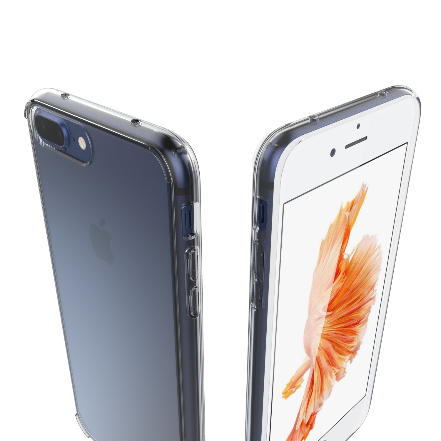 LUVVITT CLEARVIEW Case for iPhone 7 PRO | Hybrid Back Cover - Crystal Clear