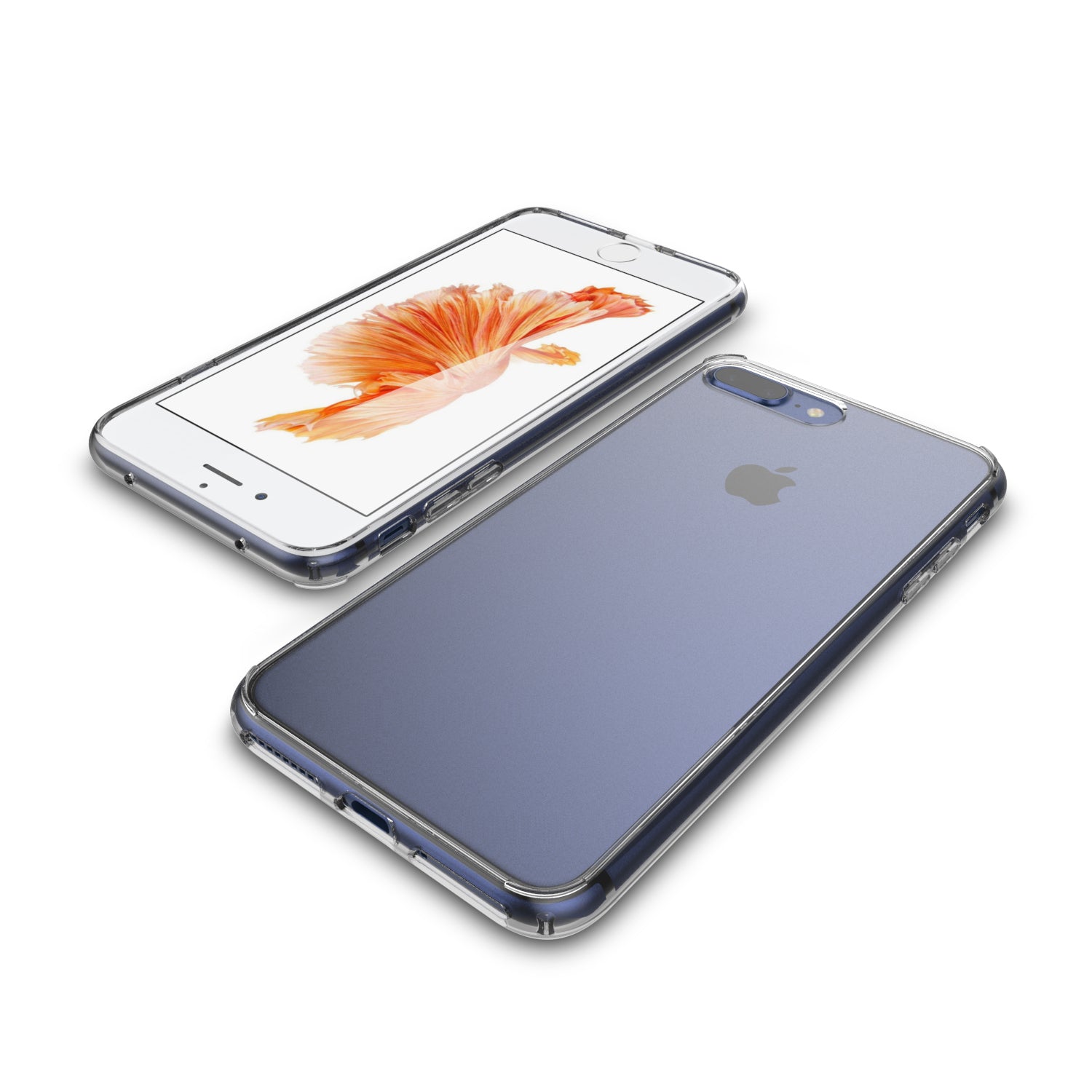 Luvvitt Clear View Hybrid Case for iPhone 8 Plus - Crystal Clear