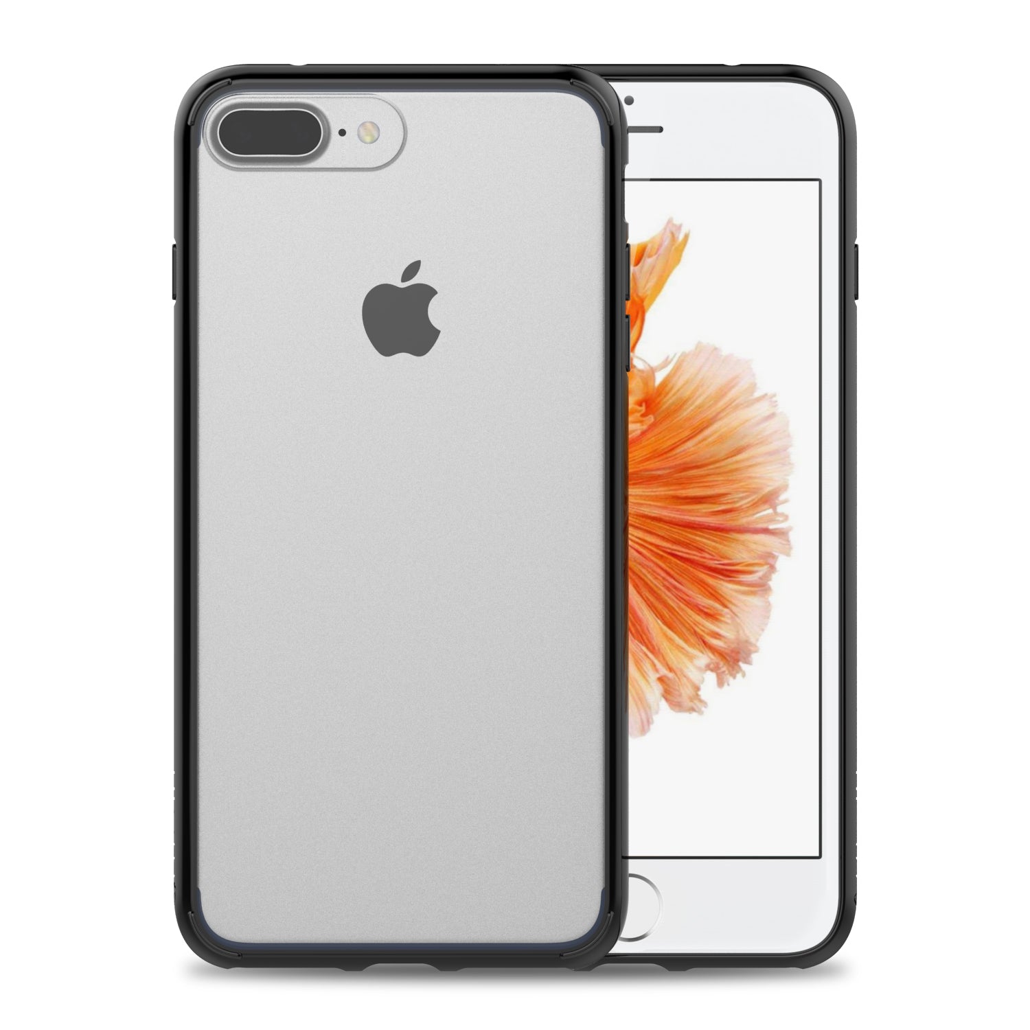 Luvvitt Crystal View Hybrid Case for iPhone 7 Plus and 8 Plus - Crystal Black