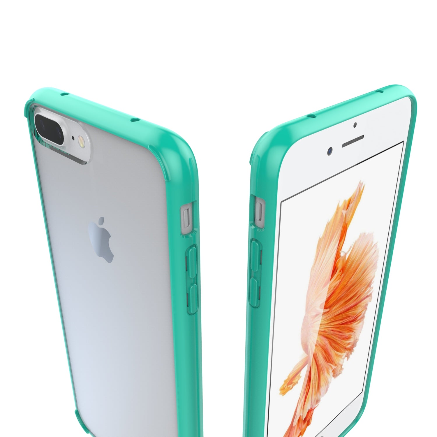 Luvvitt Clear View Hybrid Case for iPhone 7 Plus and 8 Plus - Teal