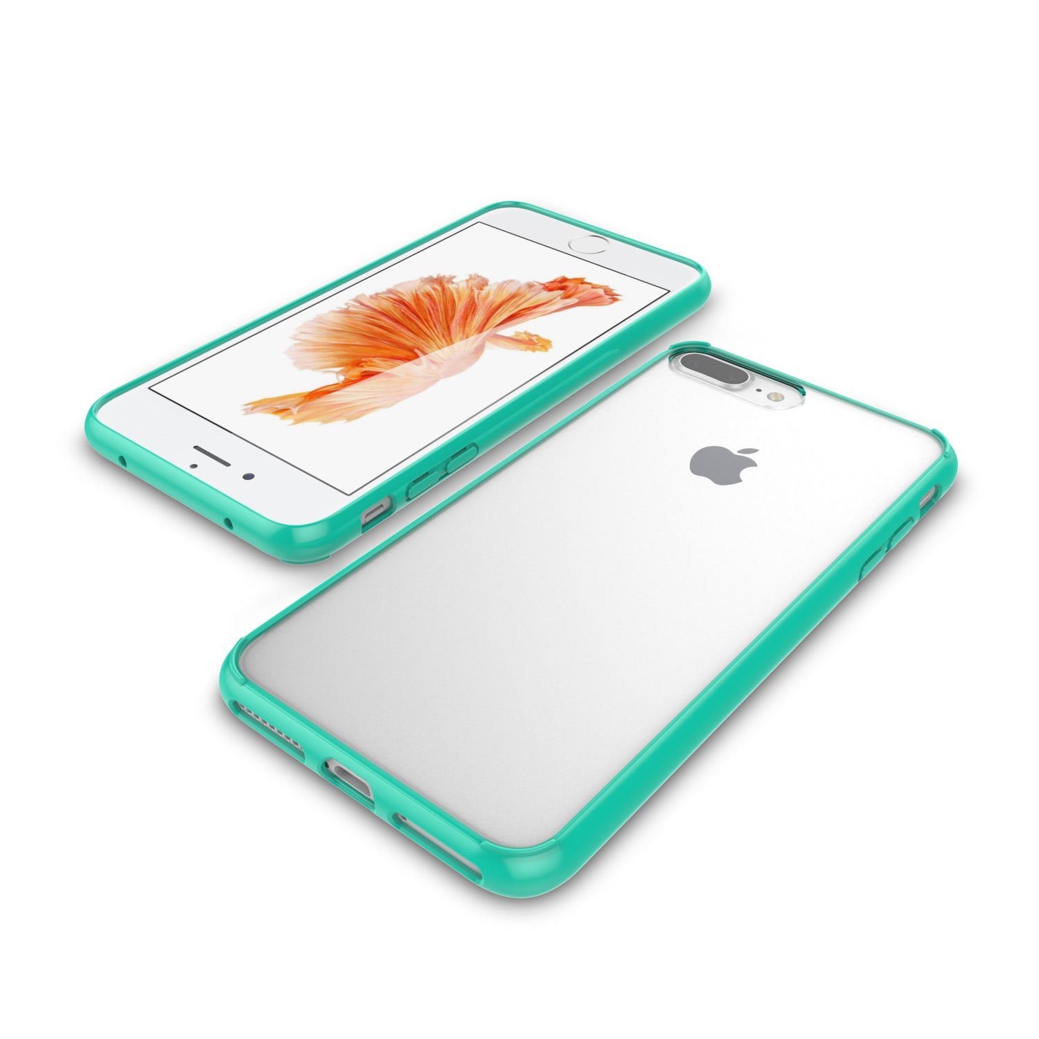 Luvvitt Clear View Hybrid Case for iPhone 7 Plus and 8 Plus - Teal