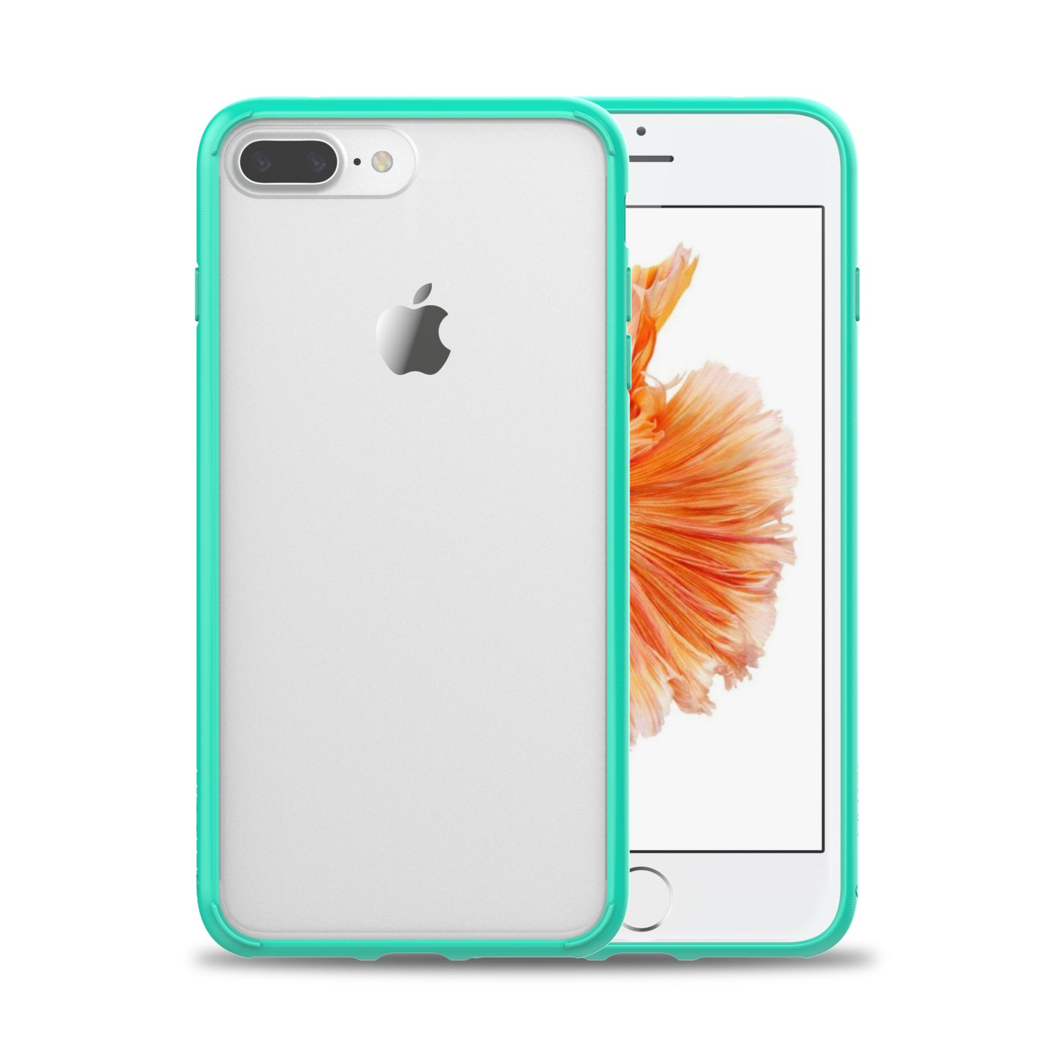 Luvvitt Clear View Hybrid Case for iPhone 7 Plus and 8 Plus - Teal