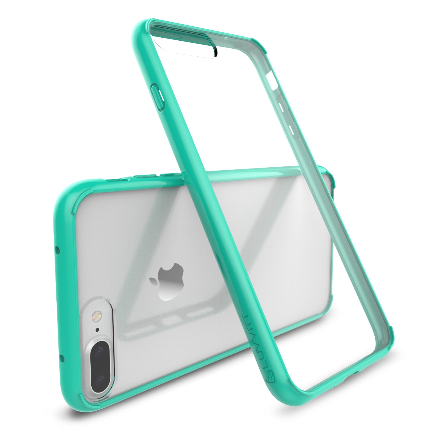 Luvvitt Clear View Hybrid Case for iPhone 7 Plus and 8 Plus - Teal