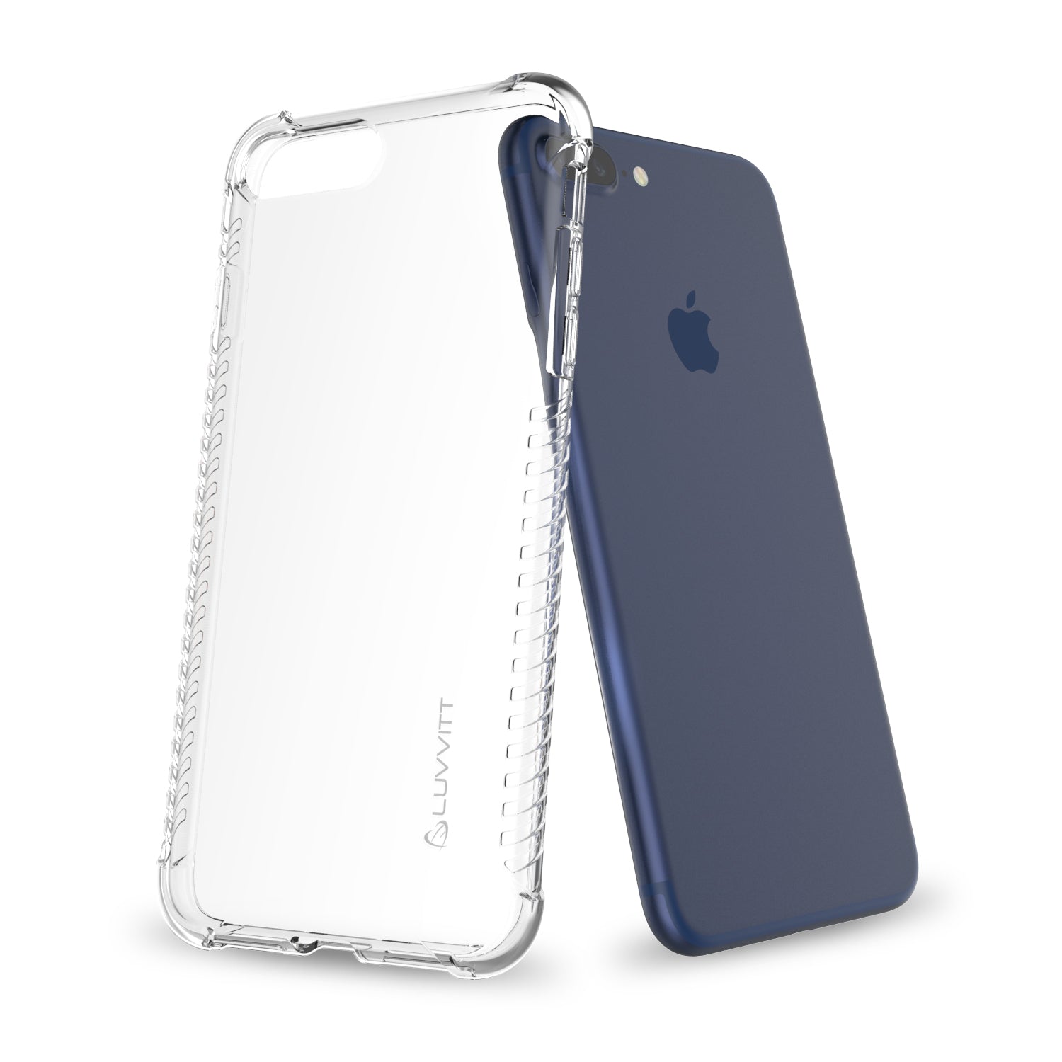 Luvvitt Clear Grip Flexible TPU Case for iPhone 7 Plus and 8 Plus - Clear