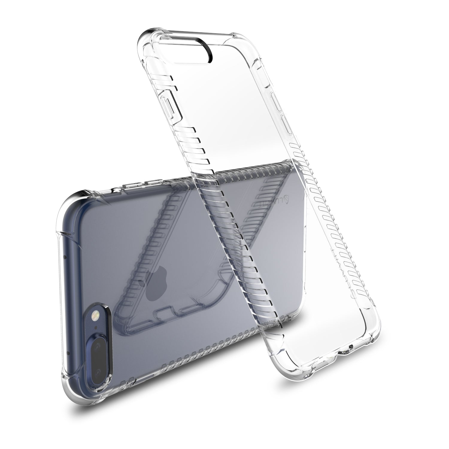 Luvvitt Clear Grip Flexible TPU Case for iPhone 7 Plus and 8 Plus - Clear