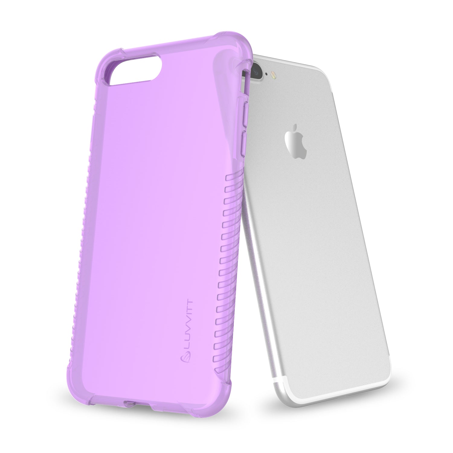 Luvvitt Clear Grip Flexible TPU Case for iPhone 7 Plus and 8 Plus - Violet