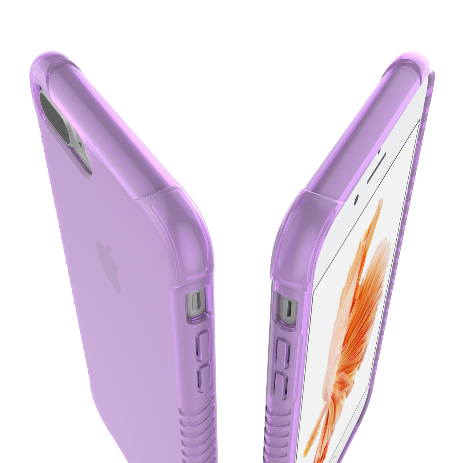 Luvvitt Clear Grip Flexible TPU Case for iPhone 7 Plus and 8 Plus - Violet