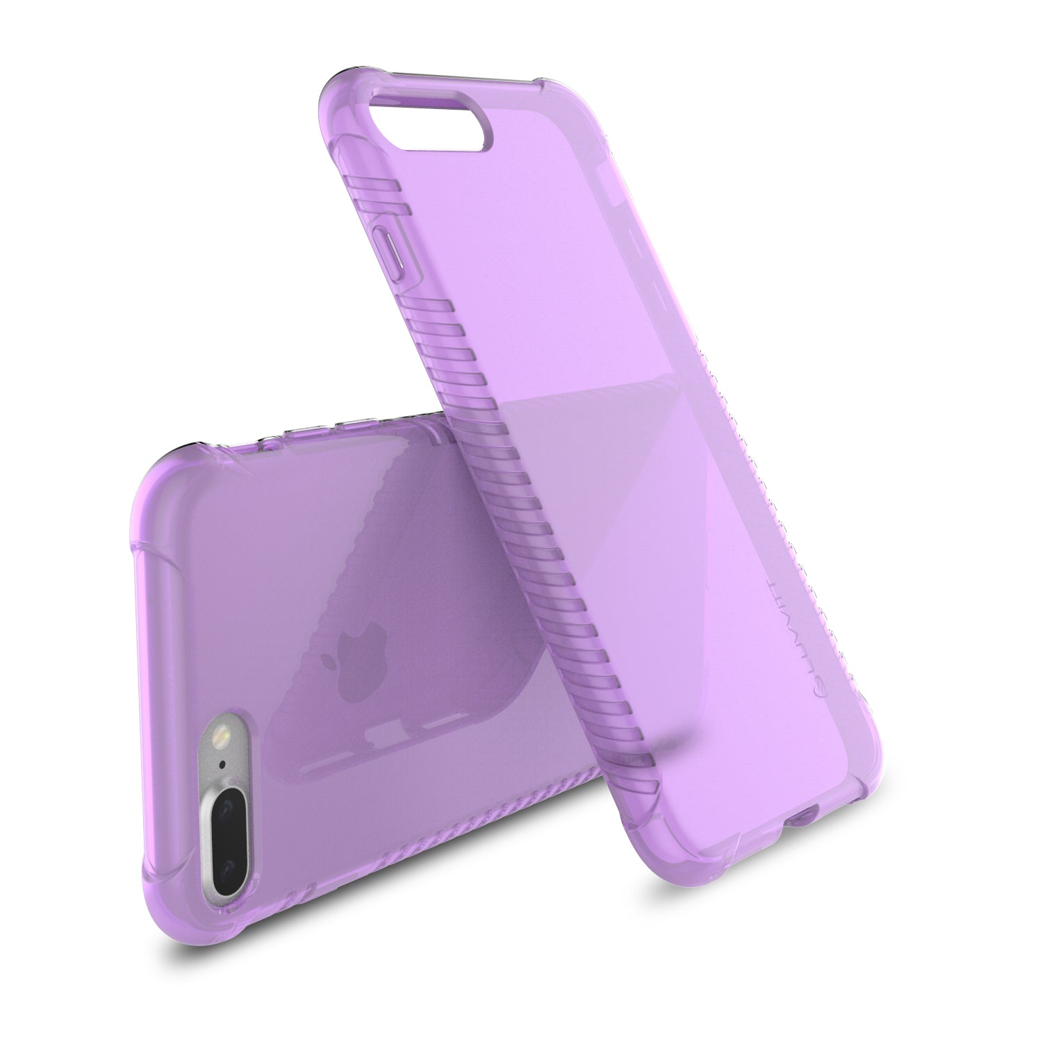 Luvvitt Clear Grip Flexible TPU Case for iPhone 7 Plus and 8 Plus - Violet