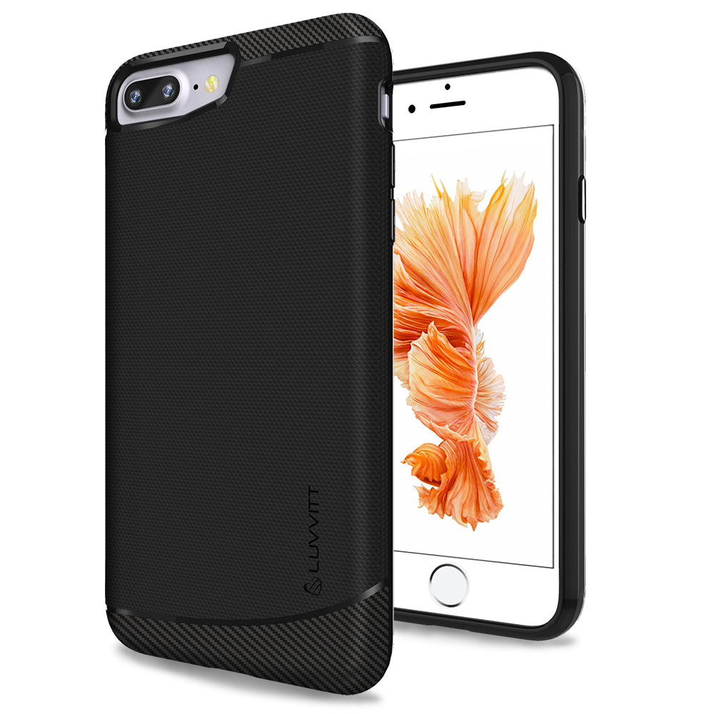 LUVVITT SLEEK ARMOR iPhone 7 PRO Case | Dual Layer Back Cover - Black